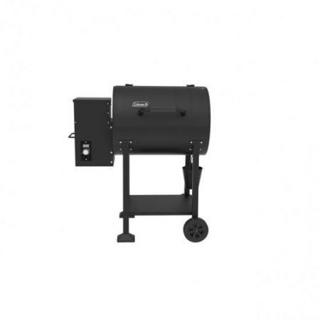 Coleman Cookout Wood Pellet Grill and Smoker with 690 Square Inches Total Cooking Area, Heavy Duty Outdoor BBQ Grill, Black