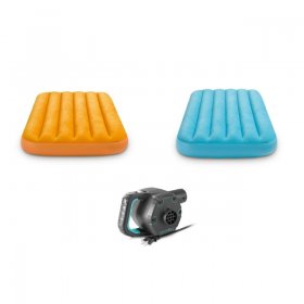 Intex Inflatable Air Bed Mattress w/ Bag (2 Pack)120 Volt Electric Air Pump