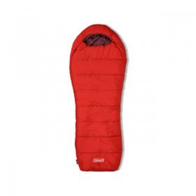 Coleman Tidelands 40-Degree Cold Weather Mummy Adult Sleeping Bag, Red