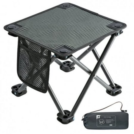 KingCamp Folding Camping Stools with Storage Bag Lightweight Slacker Chair Maximum Load 330lbs