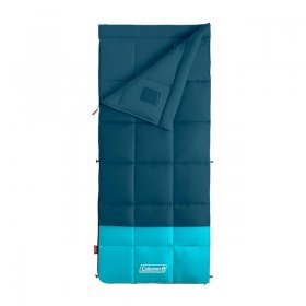 Coleman Kompact 20-Degree Cold Weather Rectangular Adult Sleeping Bag, Blue, 33"x75"