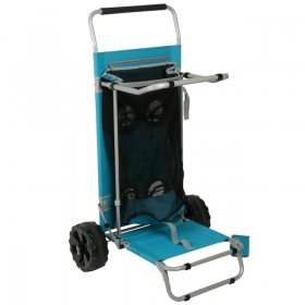 Ozark Trail Sand Island Convertible Beach Cart, Blue, Outdoor Camping Wagon, Adult
