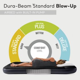 Open Box Intex Dura Beam Pillow Rest Standard Air Bed Inflatable Mattress Full