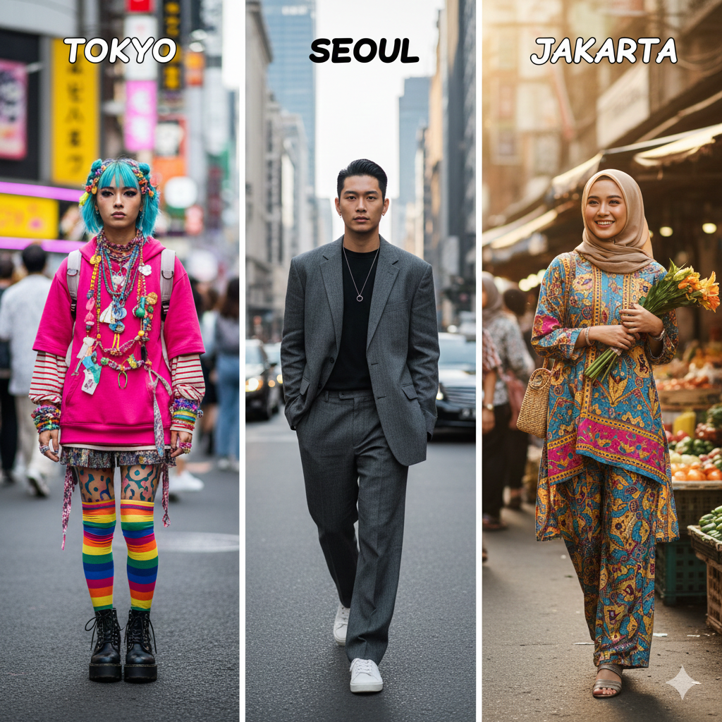 Street Style Fashion di Tokyo vs. Seoul vs. Jakarta: Perbandingan Terbaru.
