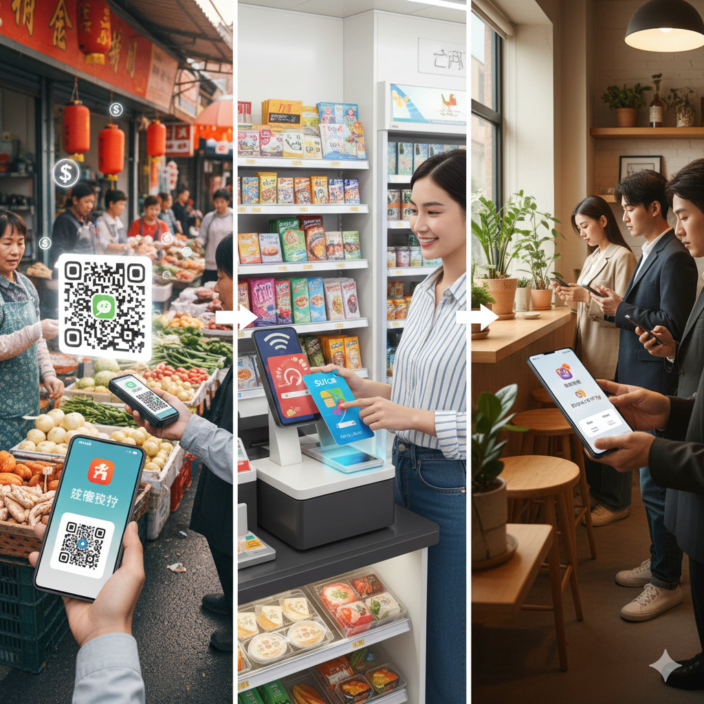 Sistem Cashless Society Asia: Membandingkan Tiongkok, Jepang, dan Korea.
